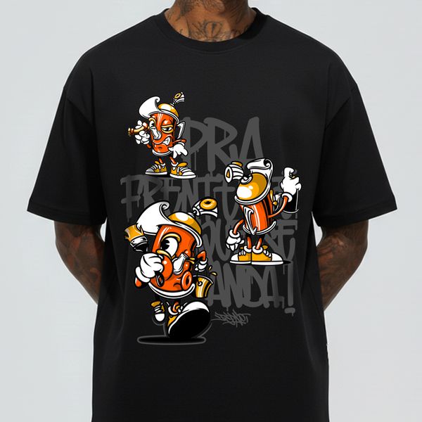 Camiseta BULINHO Graffiti com Café - Preta - Graffiti com Café