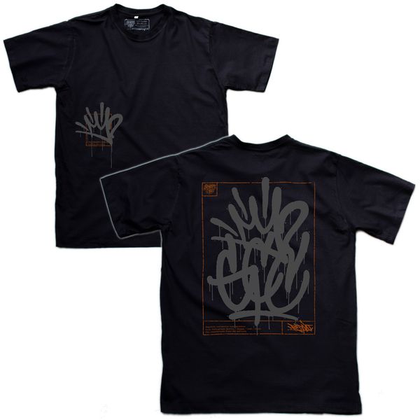 Camiseta PICTOTAG Graffiti com Café - Preta - Graffiti com Café