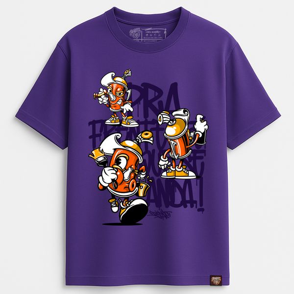 Camiseta BULINHO Graffiti com Café - Roxa - Graffiti com Café