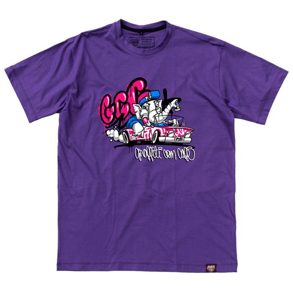 Camiseta FUGAZ - Roxa - Graffiti com Café