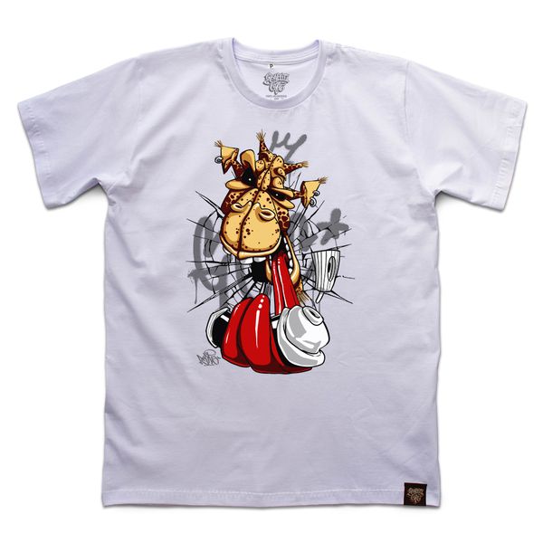 Camiseta Girafa - Branca - Graffiti com Café