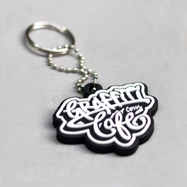 Chaveiro Emborrachado Graffiti com Café - Graffiti com Café