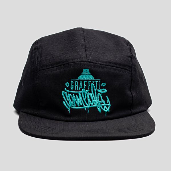Boné Five Panel LABEL - Preto - Graffiti com Café