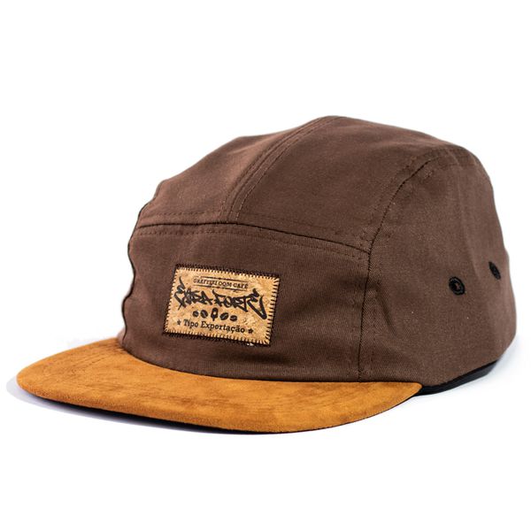 Boné Five Panel EXTRA FORTE - Marrom - Graffiti com Café