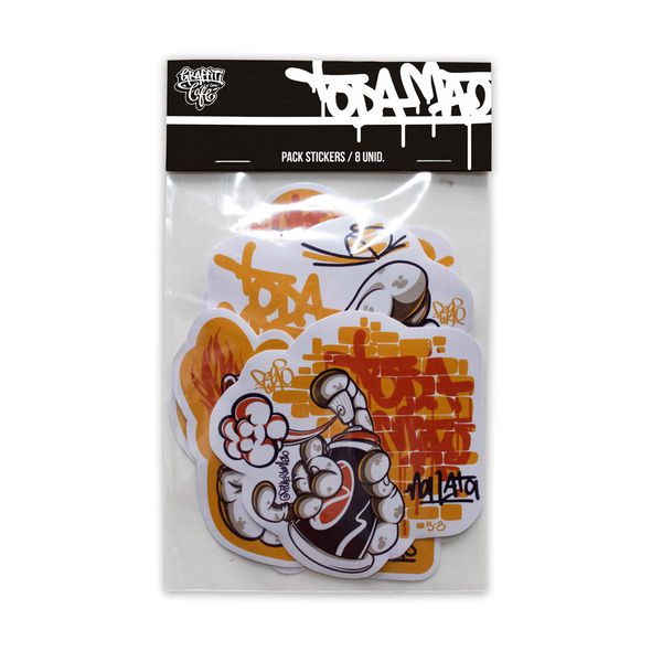 Pack de stickers Toda Mão - Graffiti com Café