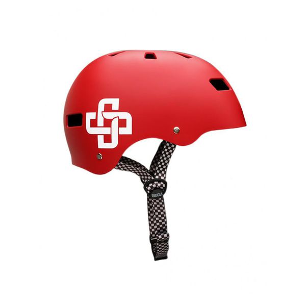 CAPACETE VERMELHO FOSCO IRON PROFISSIONAL
