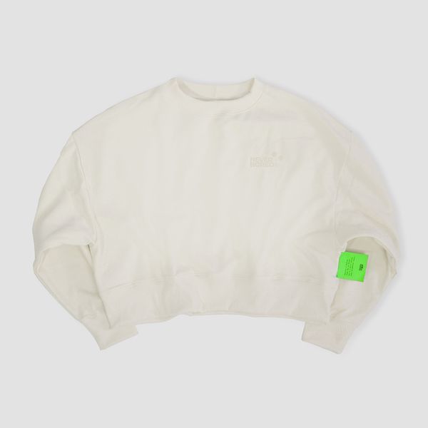 BLUSA MOLETOM SUX OVERSIZED CROPPED OFF WHITE