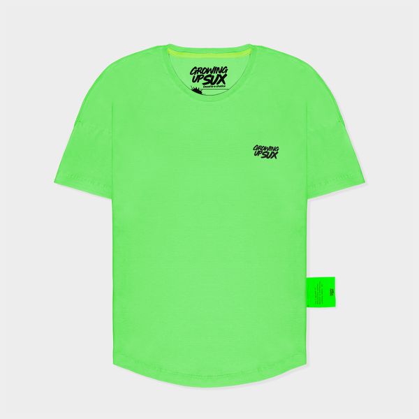 Camiseta oversized verde folha
