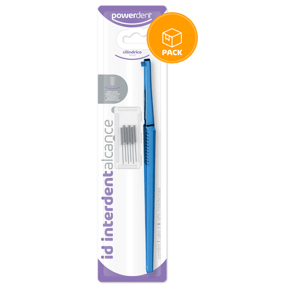 ESCOVA INTERDENTAL ALCANCE CILINDRICO 3mm
