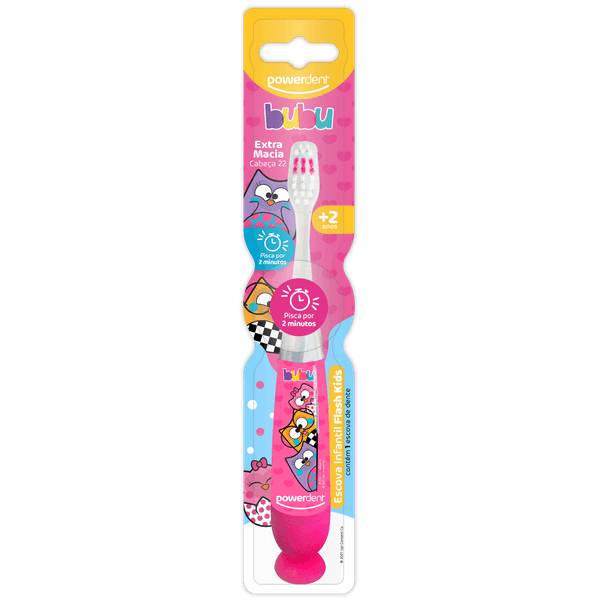 ESCOVA DE DENTE INFANTIL FLASH BUBU