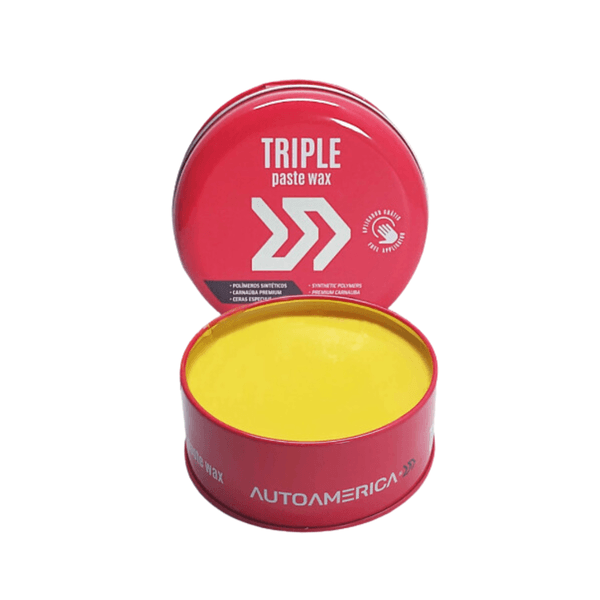 AUTOAMERICA CERA DE CARNAÚBA TRIPLE WAX 100GR