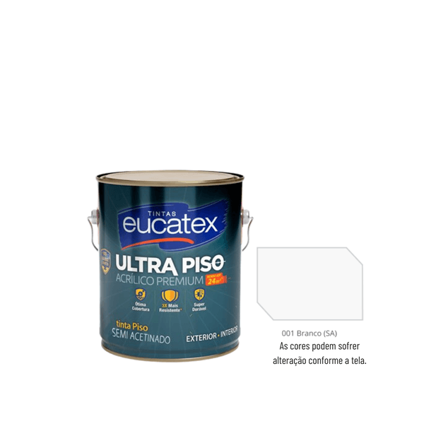 EUCATEX ULTRA PISO ACRI PRE BRANCO 3,6L