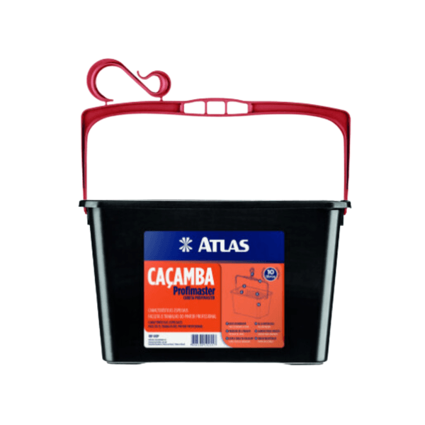 ATLAS 610P CAÇAMBA PARA PINTURA-PRETA 10L