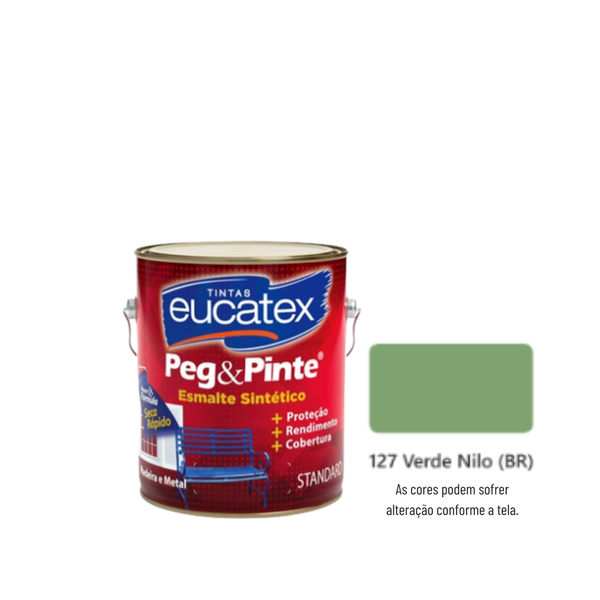 EUCATEX PEG & PINTE ESM BRIL VERDE NILO 3,6 L