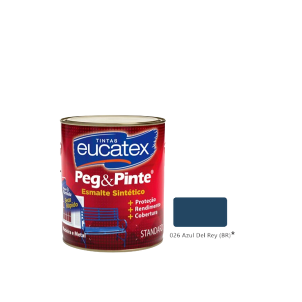 EUCATEX PEG & PINTE ESM BRIL AZUL DEL REY 900ML