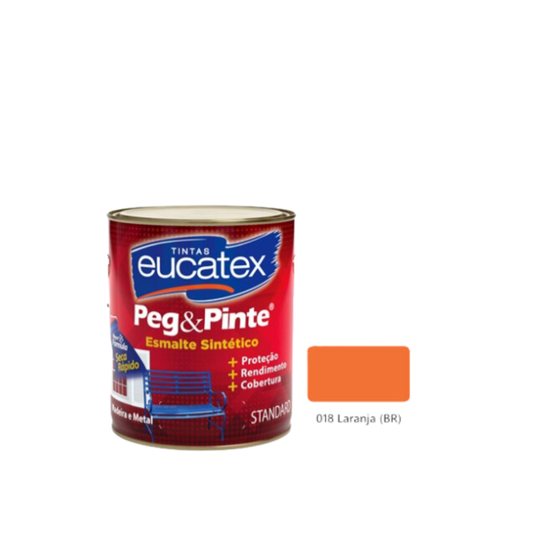 EUCATEX PEG & PINTE ESM BRIL LARANJA 900ML