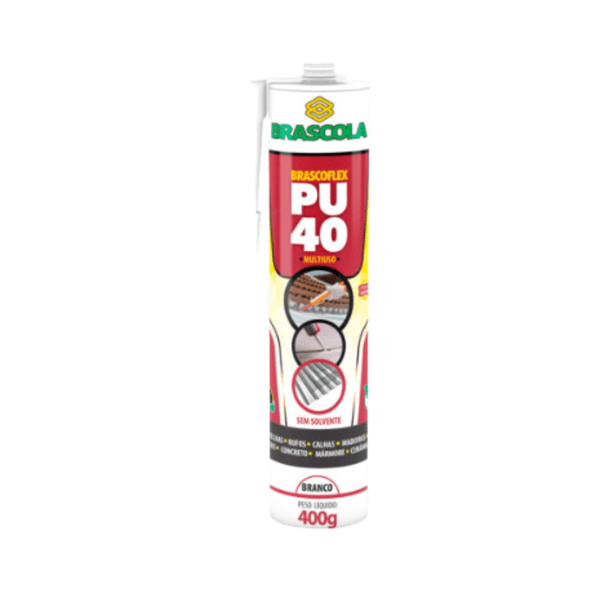 BRASCOLA VEDACAO PU 40 MULTIUSO BRANCO 400G