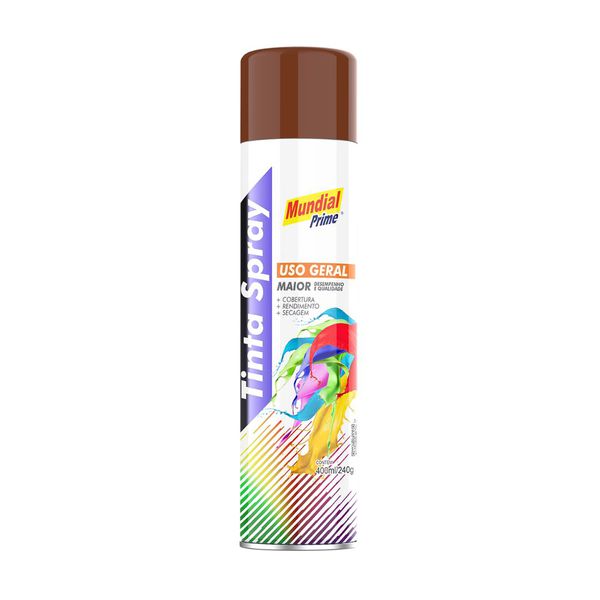 MUNDIAL PRIME TINTA SPRAY 400ML UG MARROM