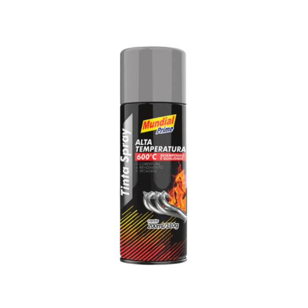 MUNDIAL PRIME TINTA SPRAY 400ML ALTA TEMPERATURA ALUMINIO