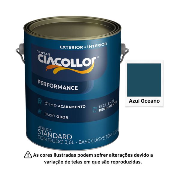 CIACOLLOR ACR. PERFORMANCE FOSCO AZUL OCEANO 3,6L