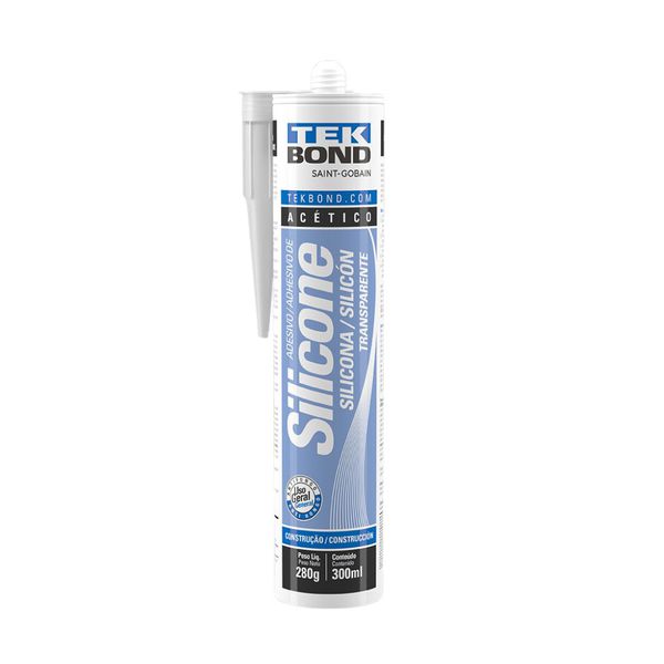 TEKBOND SILICONE ACETICO TRANSPARENTE 280G