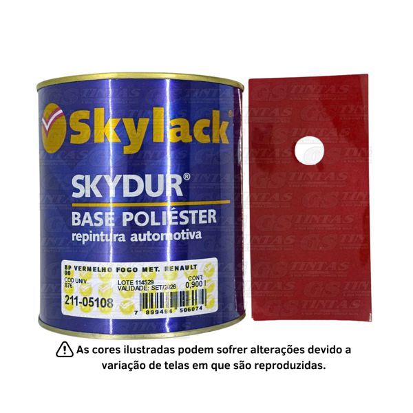 SKYLACK BP VERMELHO FOGO MET RENAULT 00 900ML