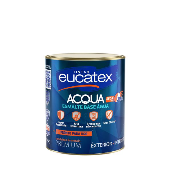 EUCATEX ACQUA ESM.BASE AGUA BRANCO BRILHANTE 900 ML