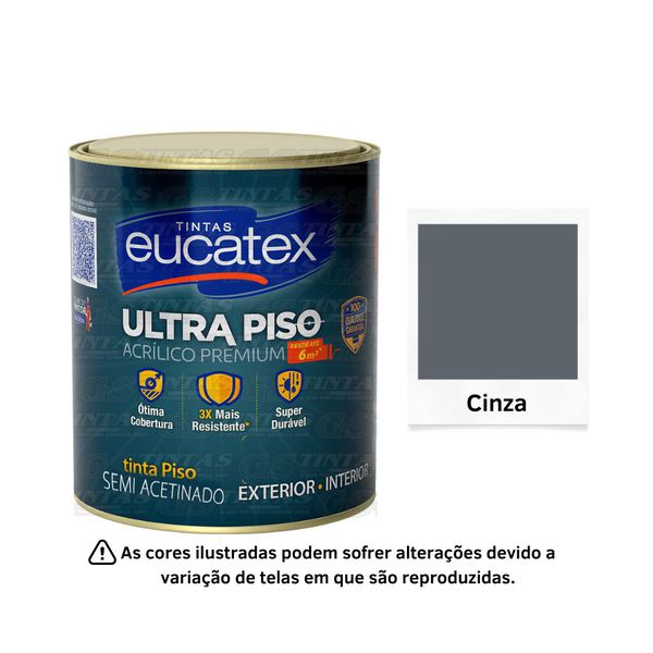 EUCATEX ULTRA PISO ACRI PRE CINZA 900ML
