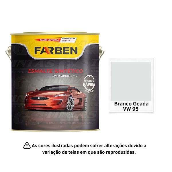 FARBEN ESM SINTETICO BRANCO GEADA VW 95 900ML