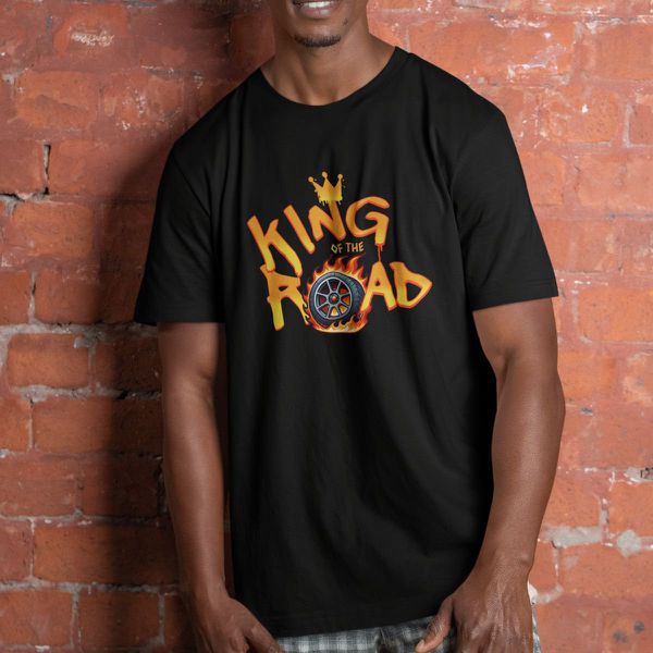 Camiseta Básica Masculina Rei Da Estrada 100% Algodão Premium - Preto
