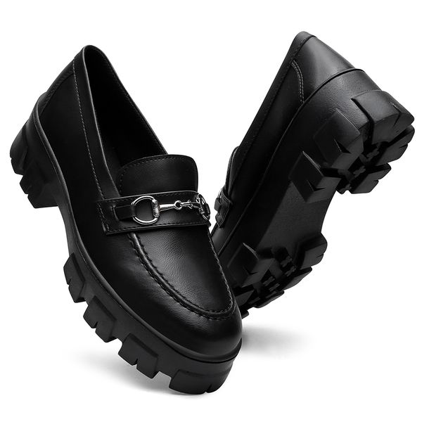 Mocassim feminino com fivela new arrivals