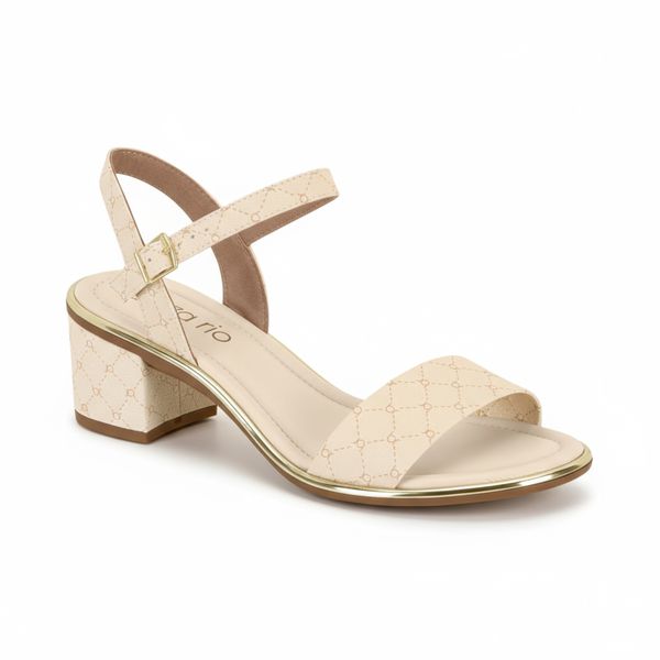 Sandália Beira Rio ref. 8379.203.29438 - creme