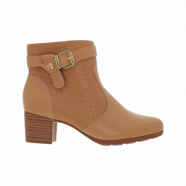 Bota Feminina Modare cano curto salto bloco ref. 7072.111.27591 - bege