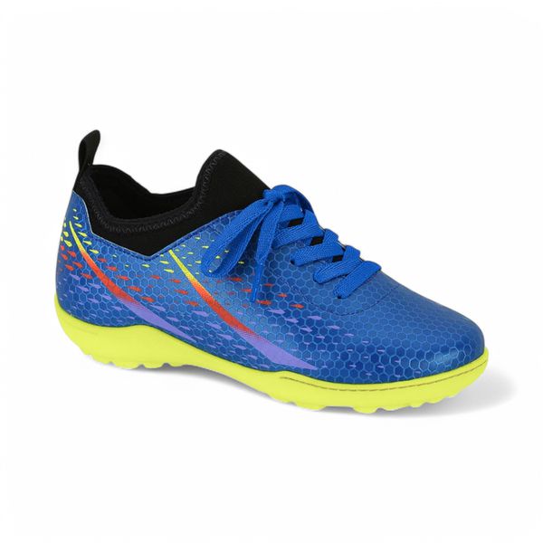 Tênis infatil Molekinho ref. 2819.107.26456 - azul/amarelo neon
