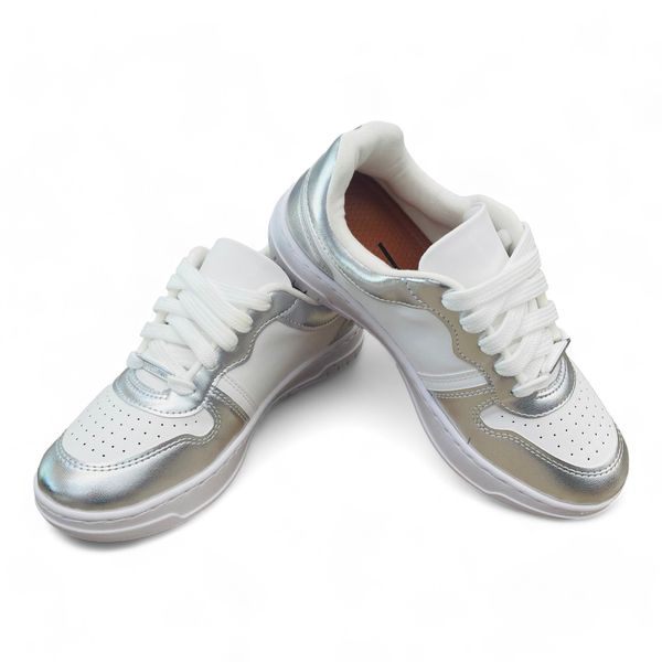 Tênis Vizzano branco/prata Gustavo Calçados