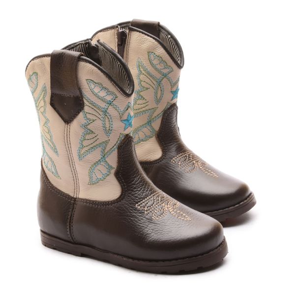 Bota Texana Baby Floter Café/Napa Gelo - 49-1804 - Gutierre Boots