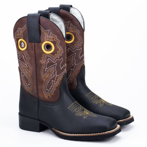 Bota Texana Masculina Crazy Horse Café/Telha