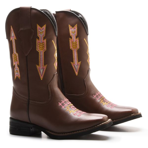 Bota Texana Feminina Florence Café - 17-400S - Gutierre Boots