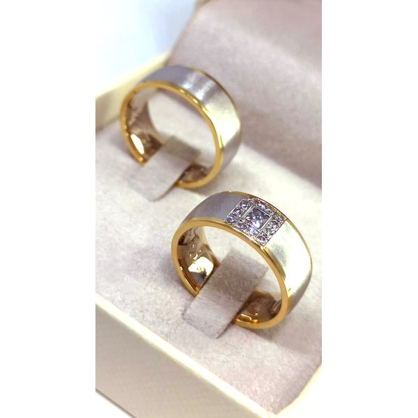 Alianças de Bodas Declaração Eterna - Aura Nobre - Ouro 18k 750