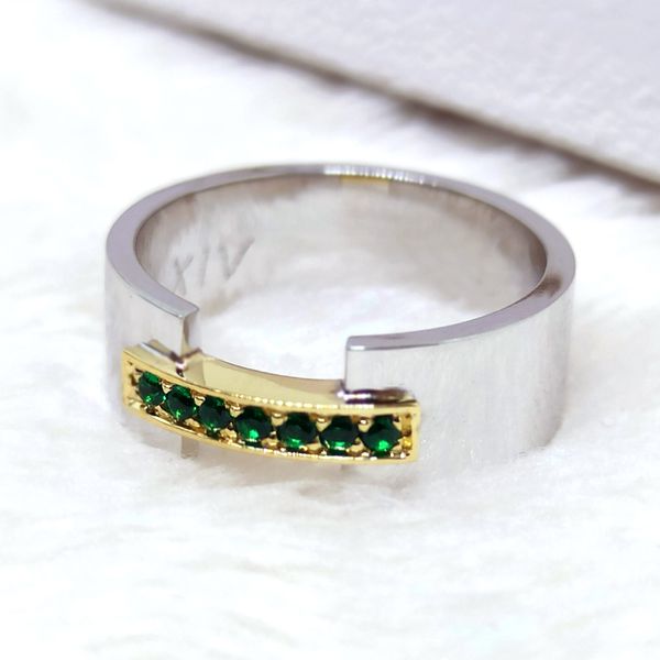 Aliança de Casamento Pedras Preciosas Eterna - Ouro 18k 750