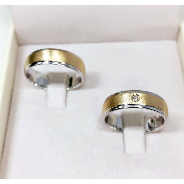 Aliança de Casamento em Ouro 18k com Brilhantes 