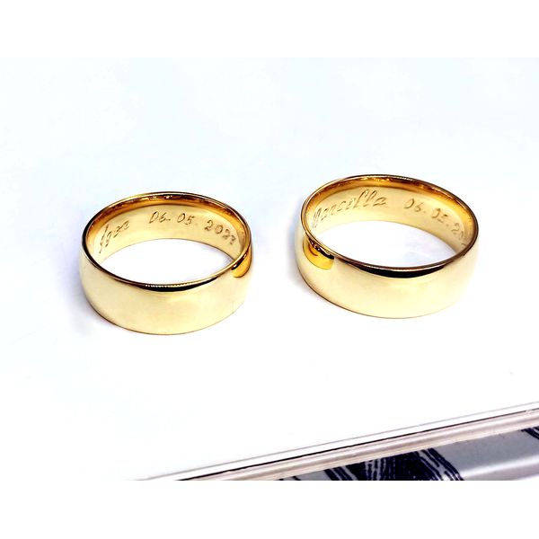 Alianças de Ouro 18K "Harmonia Anatómica" - Par Clássico de 7,5mm