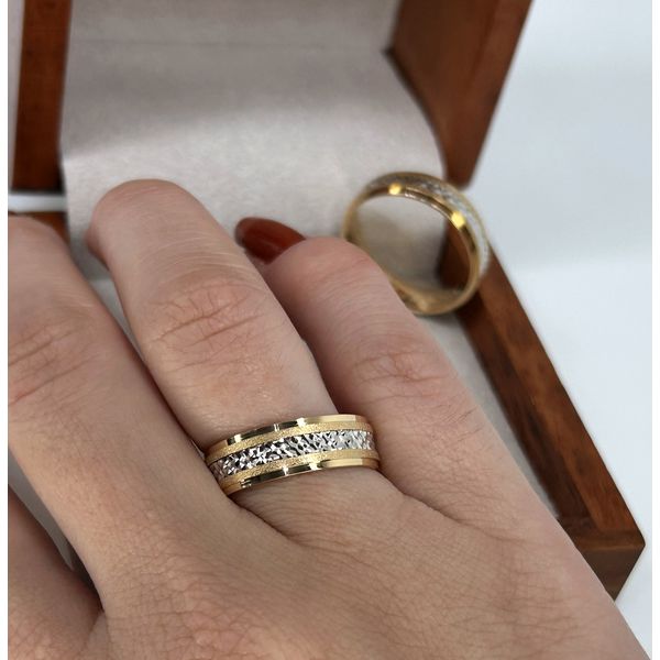 Aliança em Ouro 18k Personalizada Bodas de Prata 