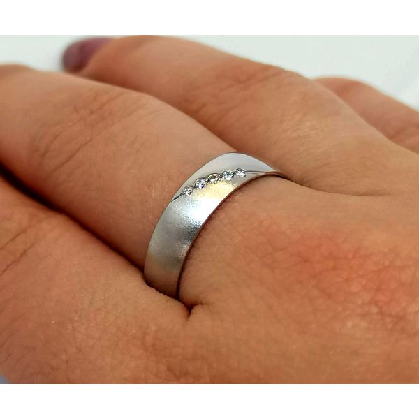 Aliança de Casamento em Ouro Branco 