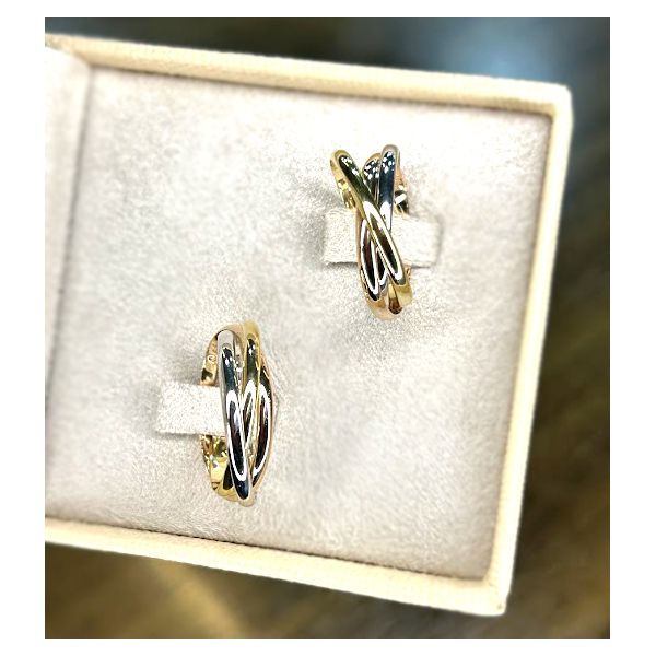 Alianças 3 Elos de Casamento - Ouro 18k 750