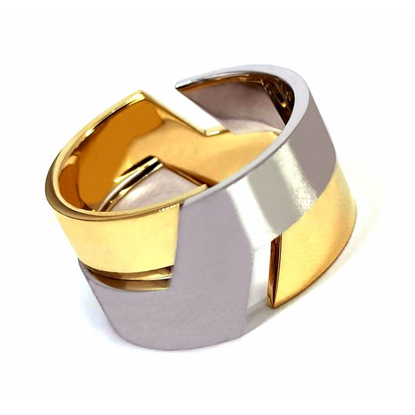 Par de Alianças de Bodas: Elegância em Dualidade de Ouro - Encaixe Perfeito com 13,0 Milímetros
