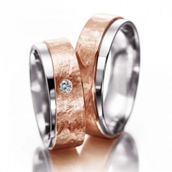 Aliança Bodas de Prata Harmonia Preciosa - Ouro 18k - com Diamantes