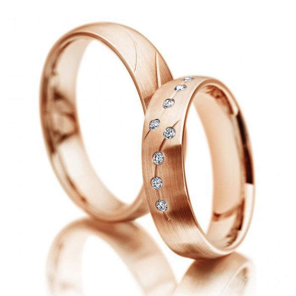 Aliança de Casamento - Ouro 18k com Diamantes 