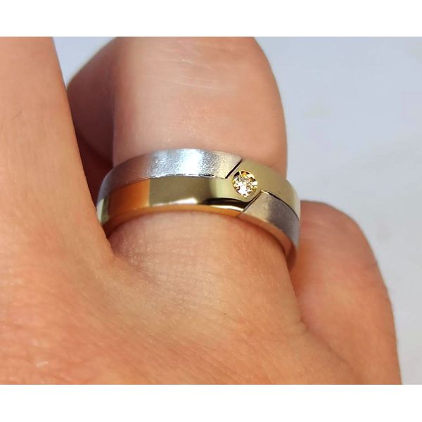 Aliança de Bodas para Celebrar os Anos de Casamento em Ouro 18k 