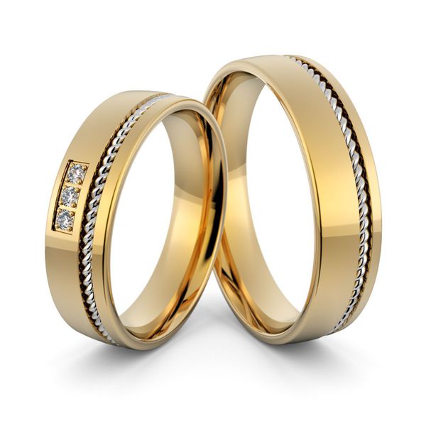 Aliança em Ouro 18k de Casamento e Noivado